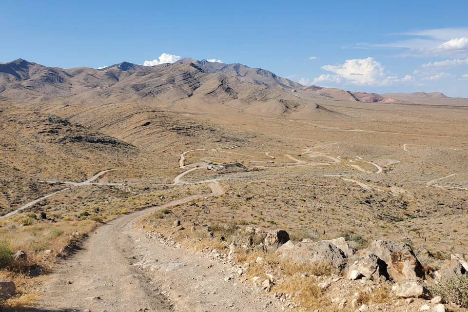 Some of our custom trails in Mojave Desert