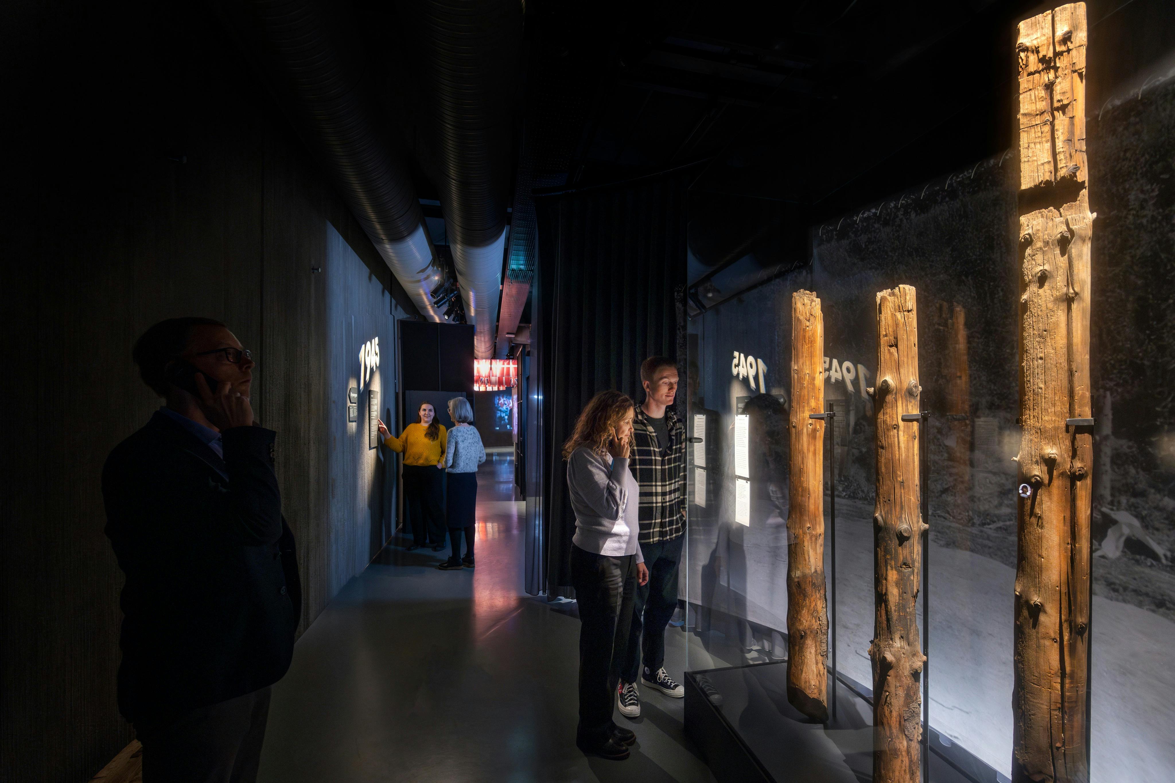 Listen to the letters of resignation from the young resistance figures and see the original execution stakes from Mindelunden