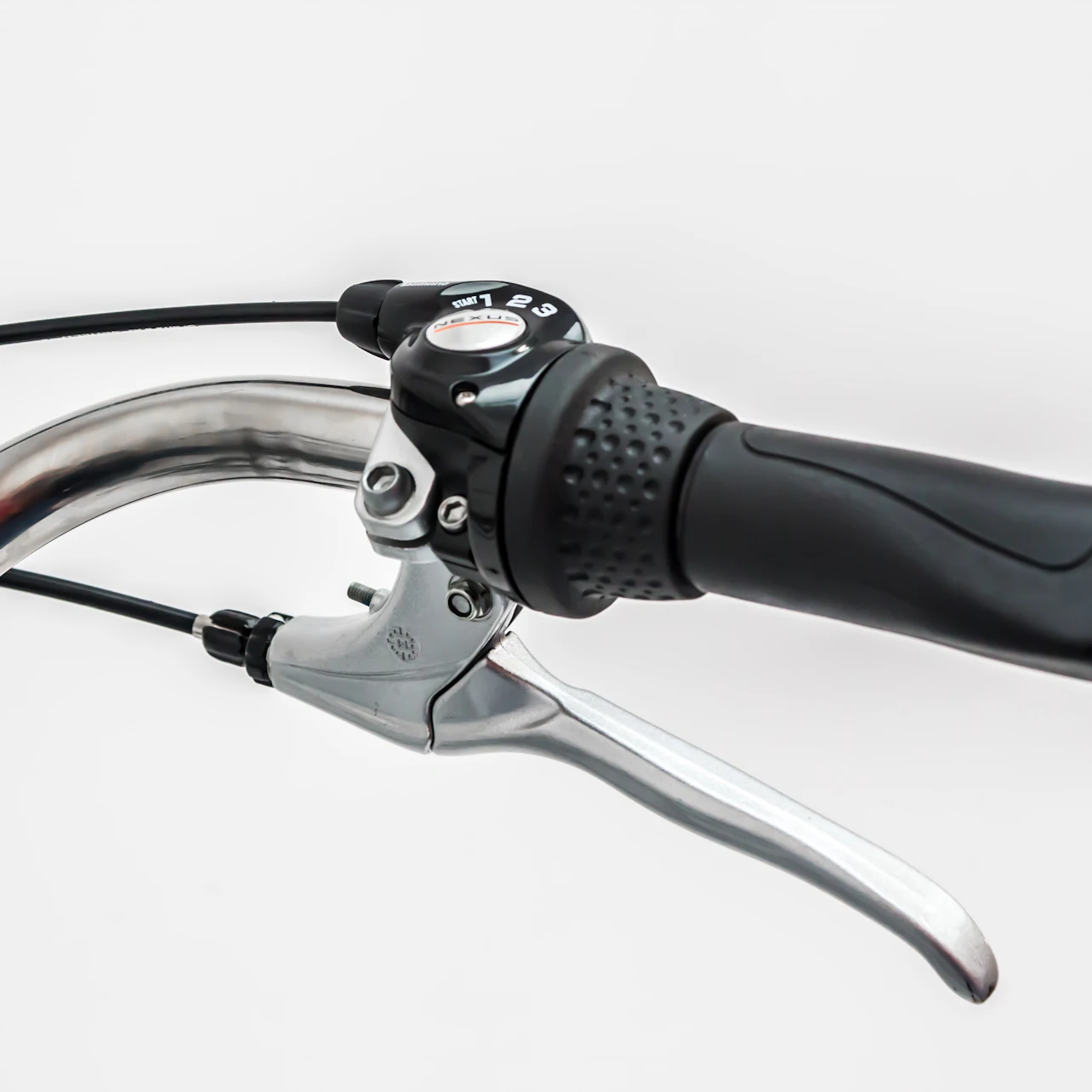 The handbrake on A-Bike's city bike