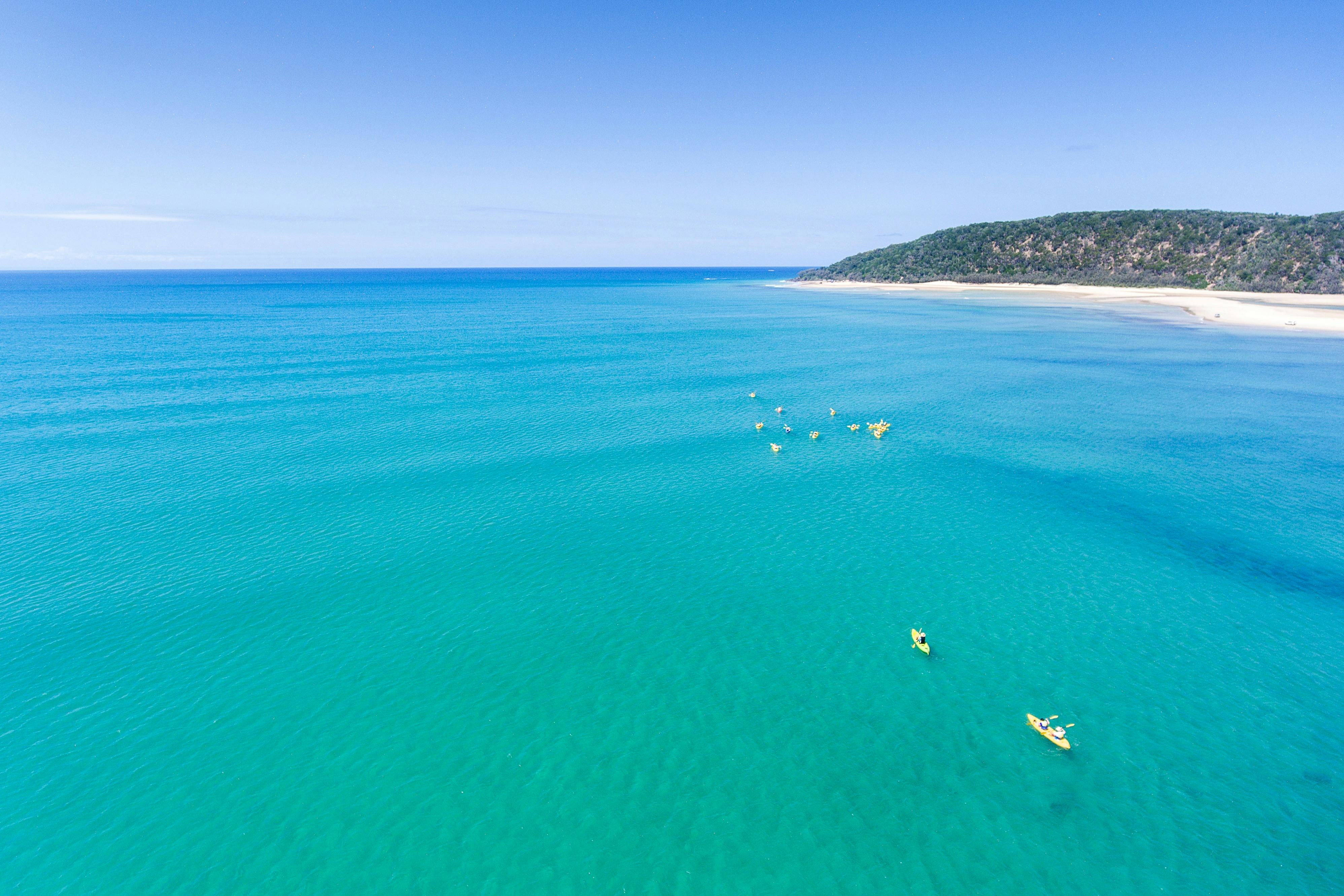 ダブル・アイランド・ポイントでカヤック体験
