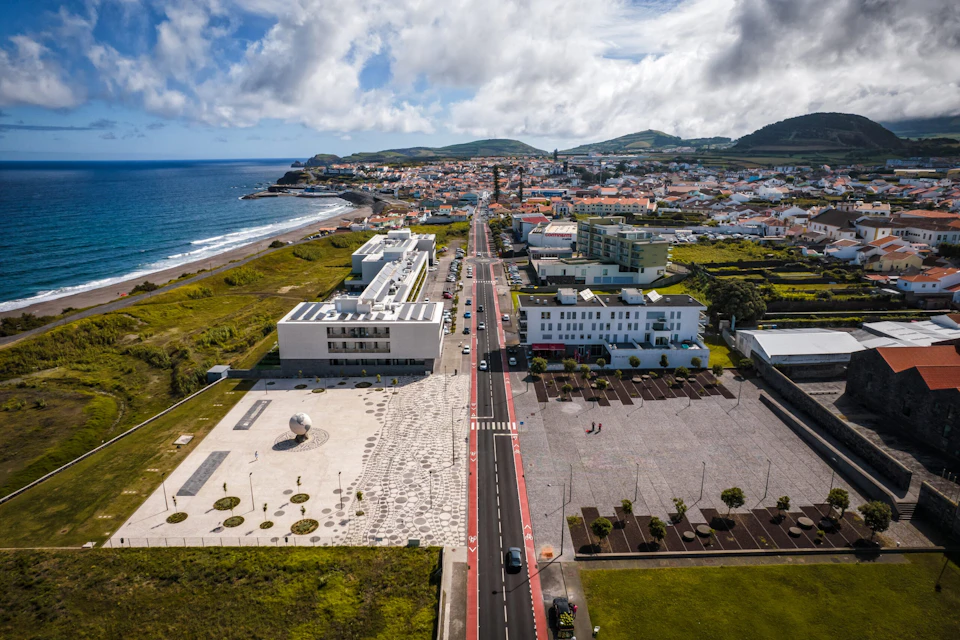 Aerial view of Ribeira Grande