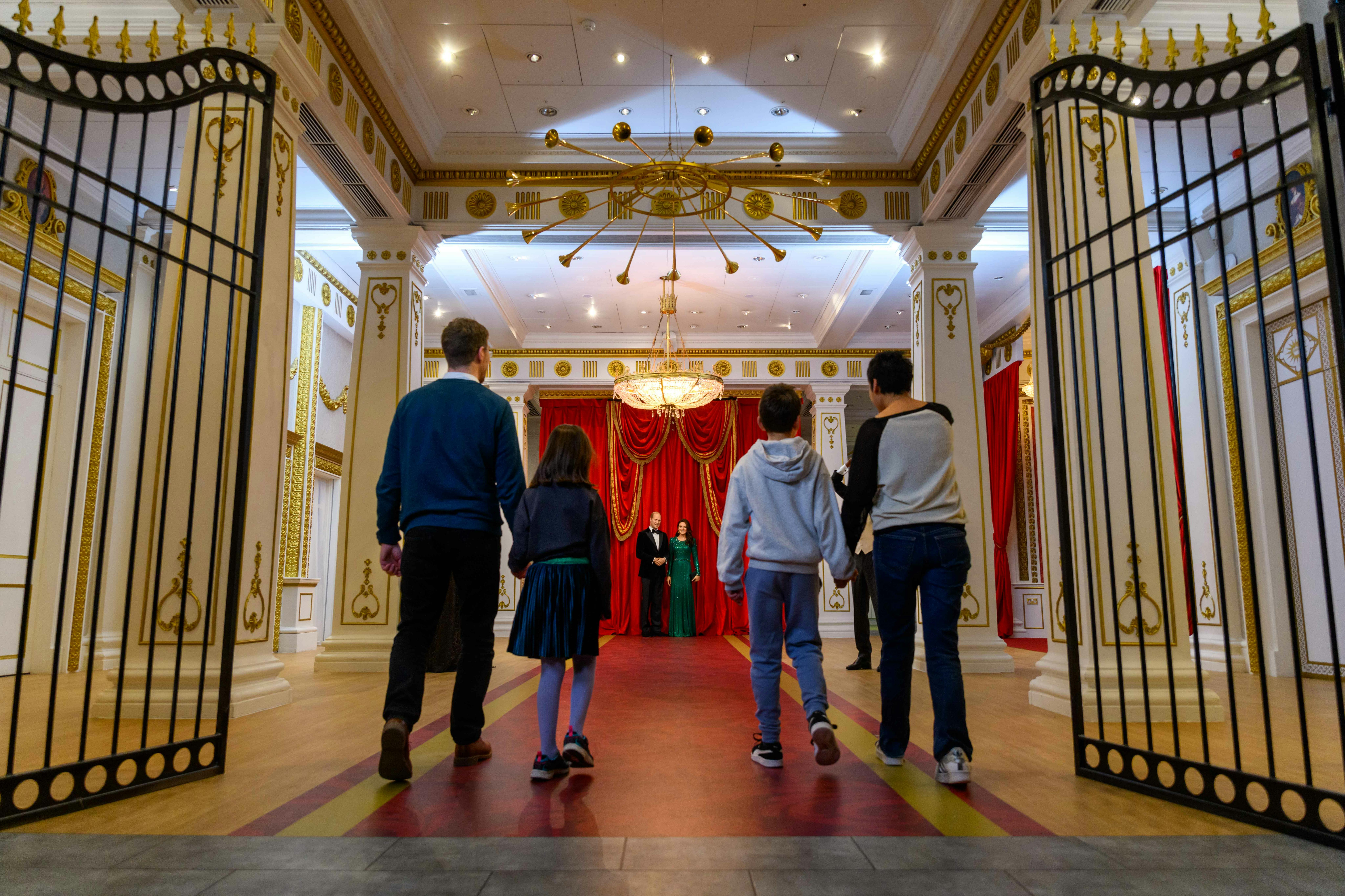 Familienbild bei Madame Tussauds London