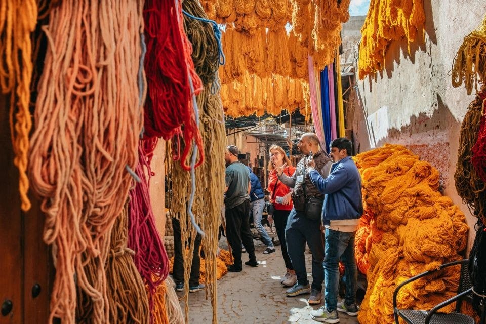 Traditional shopping in Marrakech