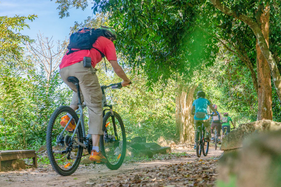 We ride through the hidden dirt trails to escape the main roads. Get off the beaten track with the full day of cycling.