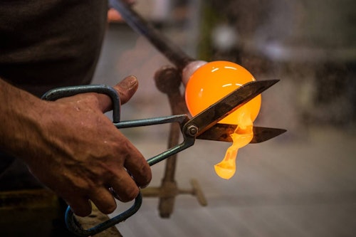 Murano Island: Glass-blowing demonstration + Walking Tour