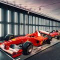 Binnenkant Ferrari Museum