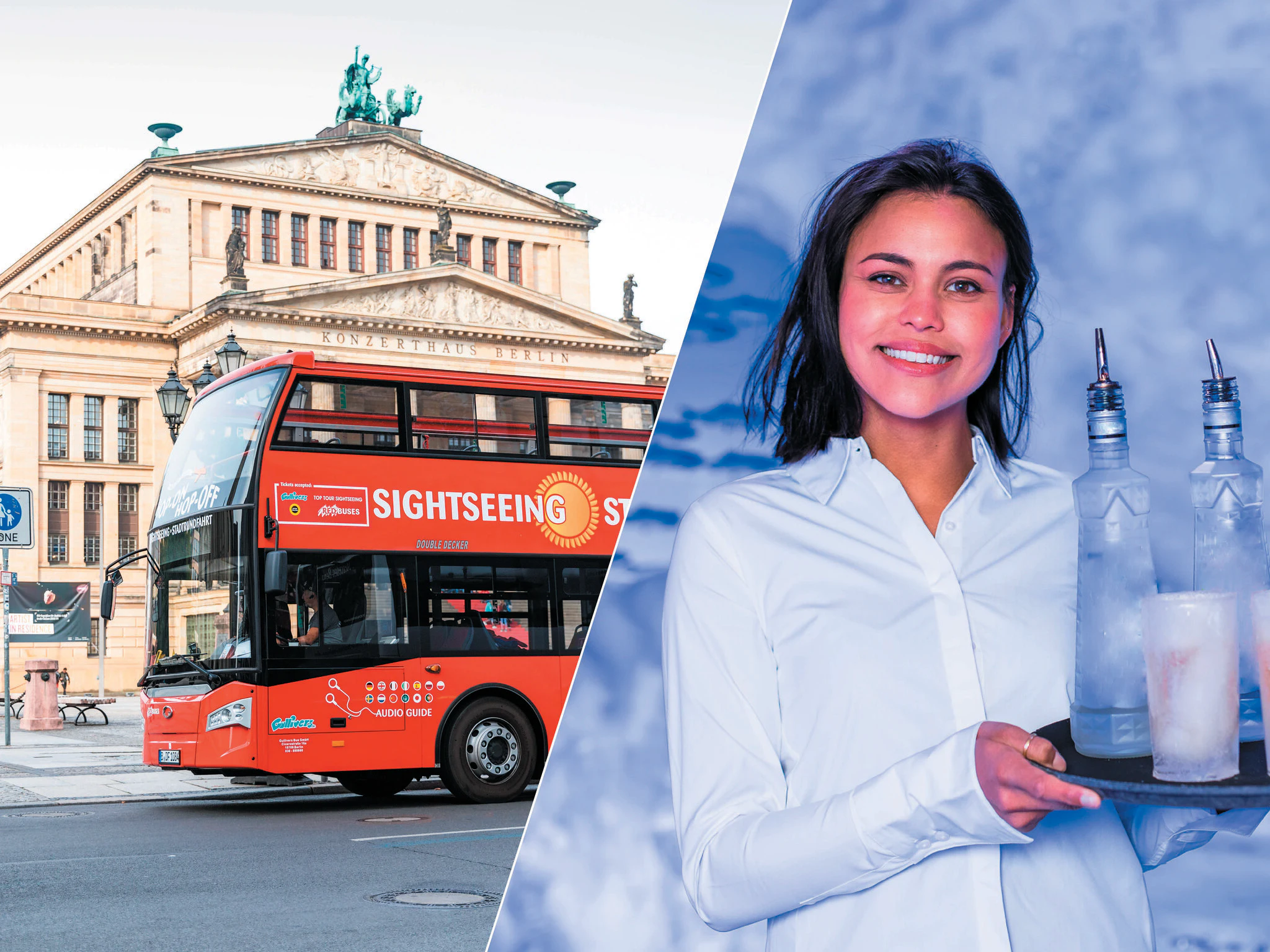 Berlin Icebar & 24-hr Hop-on Hop-off Bus