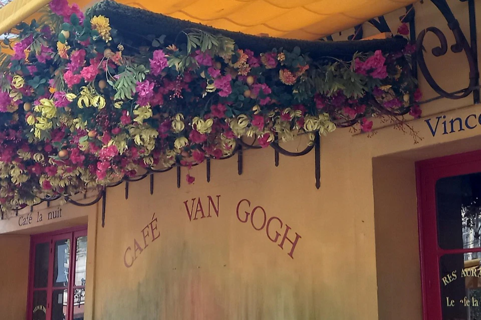 Facade of the Café Van Gogh in Arles