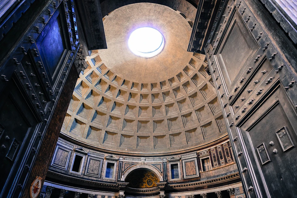 Interior of the Pantheon and Oculus