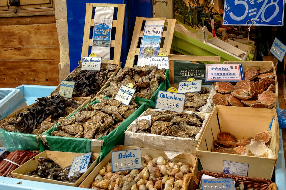 Seafood stall