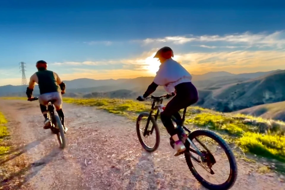 Biking with view