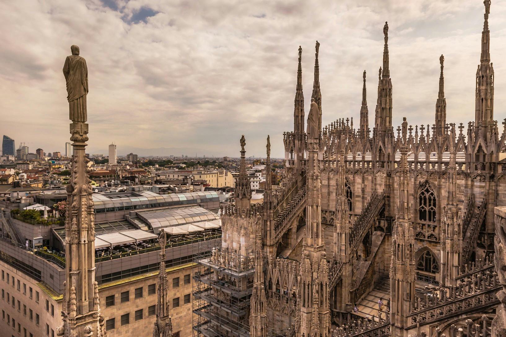 Vista dalle terrazze del Duomo
