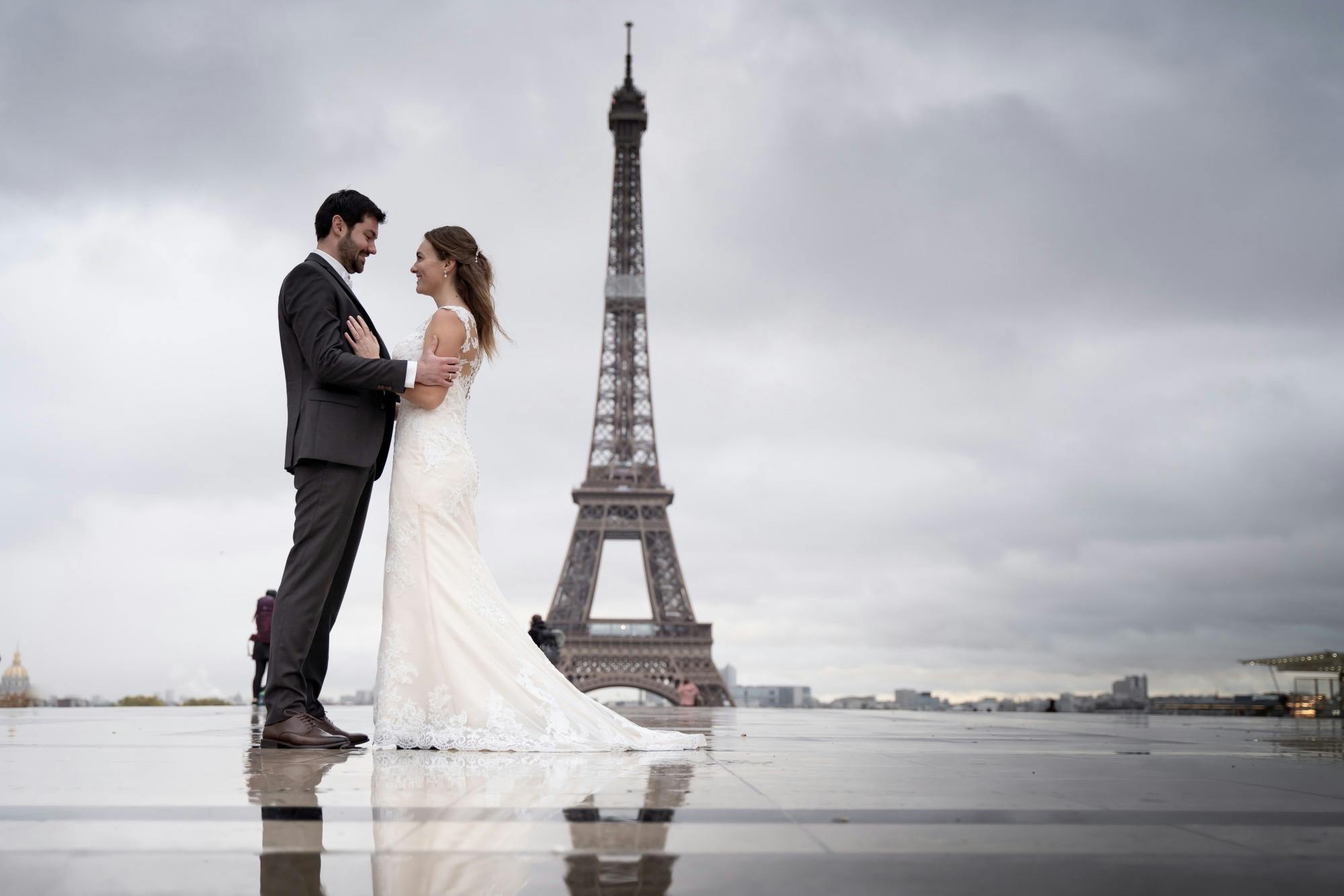 Eiffel Tower as seen from Place du Trocadero