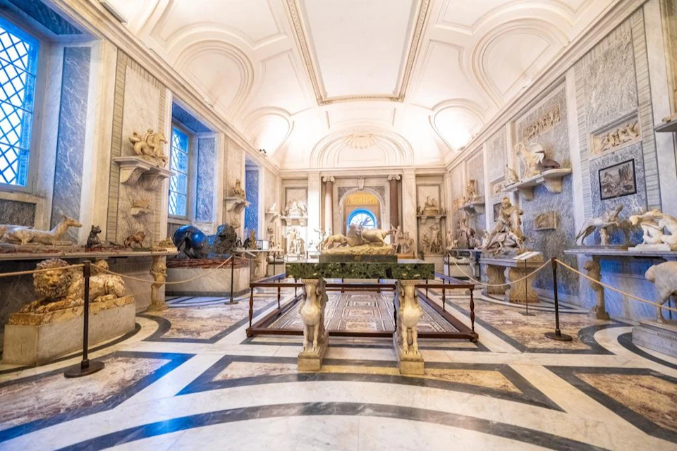 Detail inside the Vatican Museums