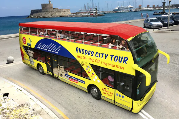 Rhodes : Excursion en bus touristique Hop-on Hop-off d'1 jour