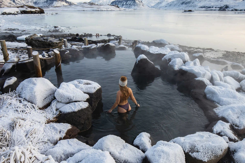 Woman in pool