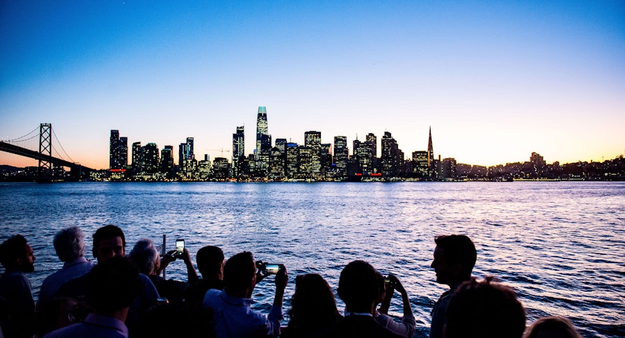 San Francisco solnedgång kryssning