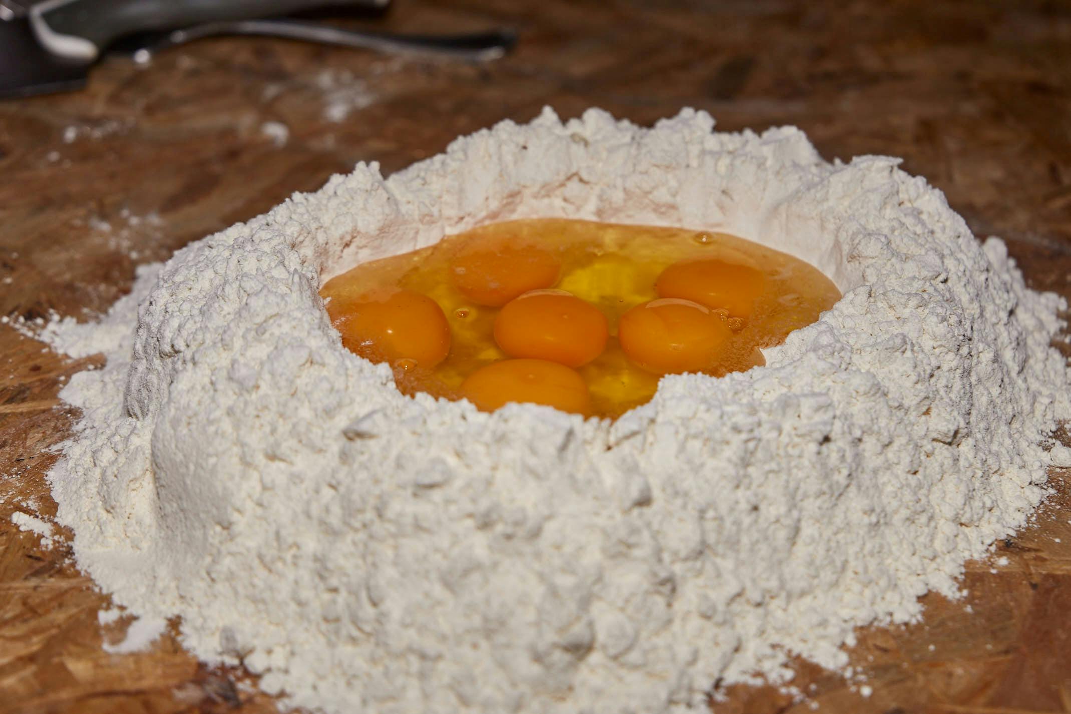 面粉和鸡蛋