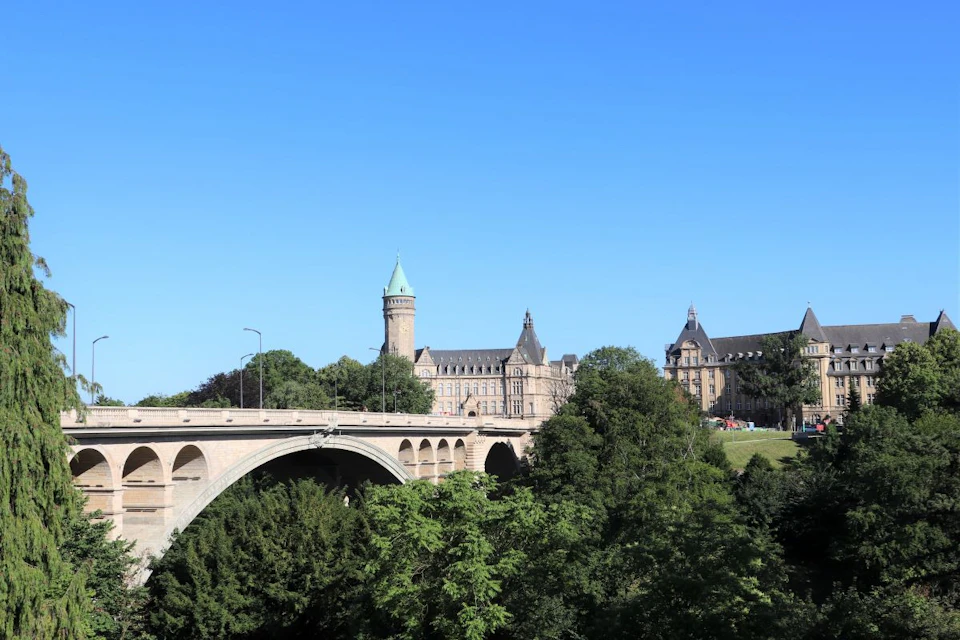 View of the Adolphe Bridge