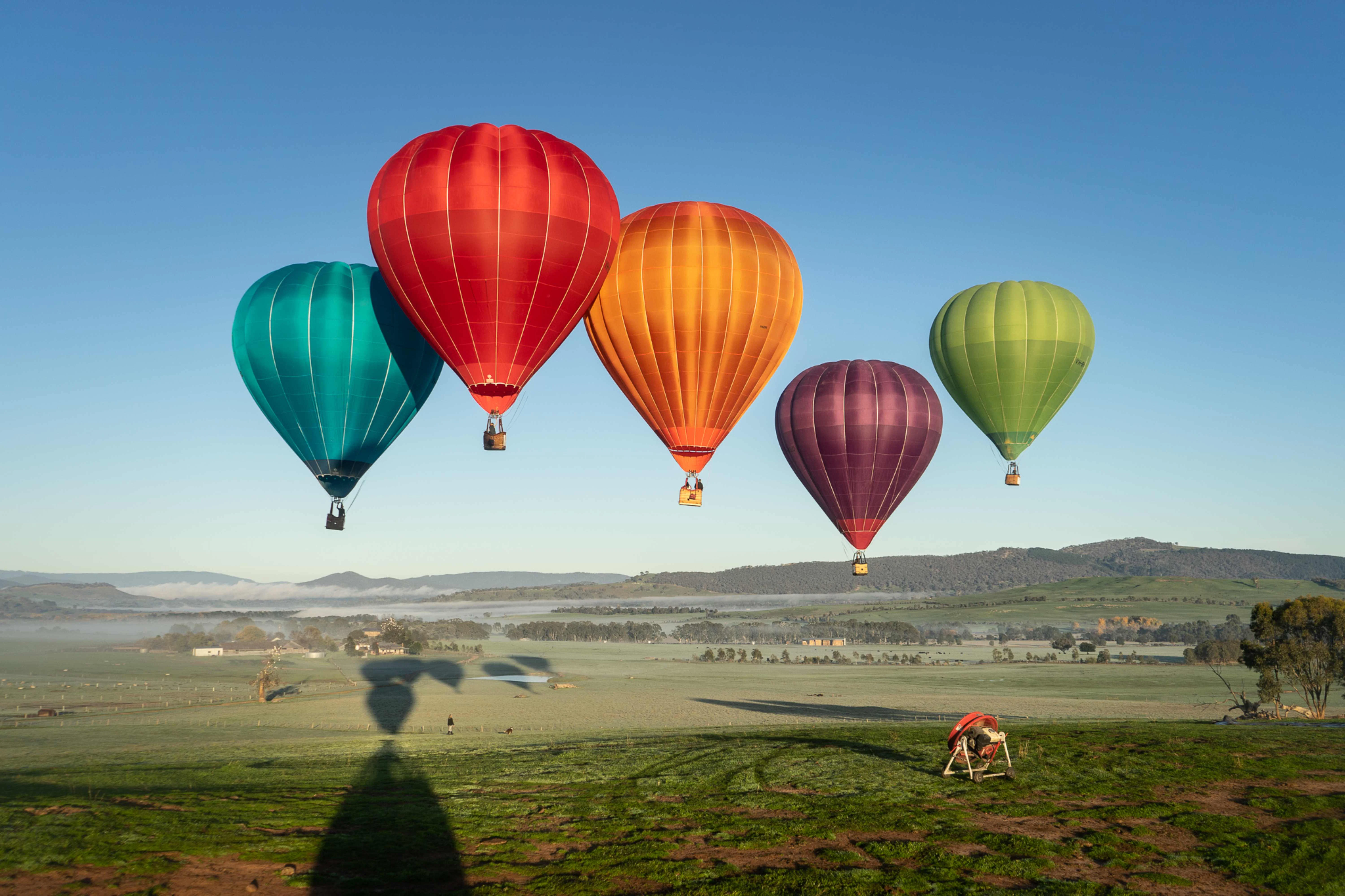 Yarra Valley: Hot-Air Balloon & Optional Breakfast + Transfer