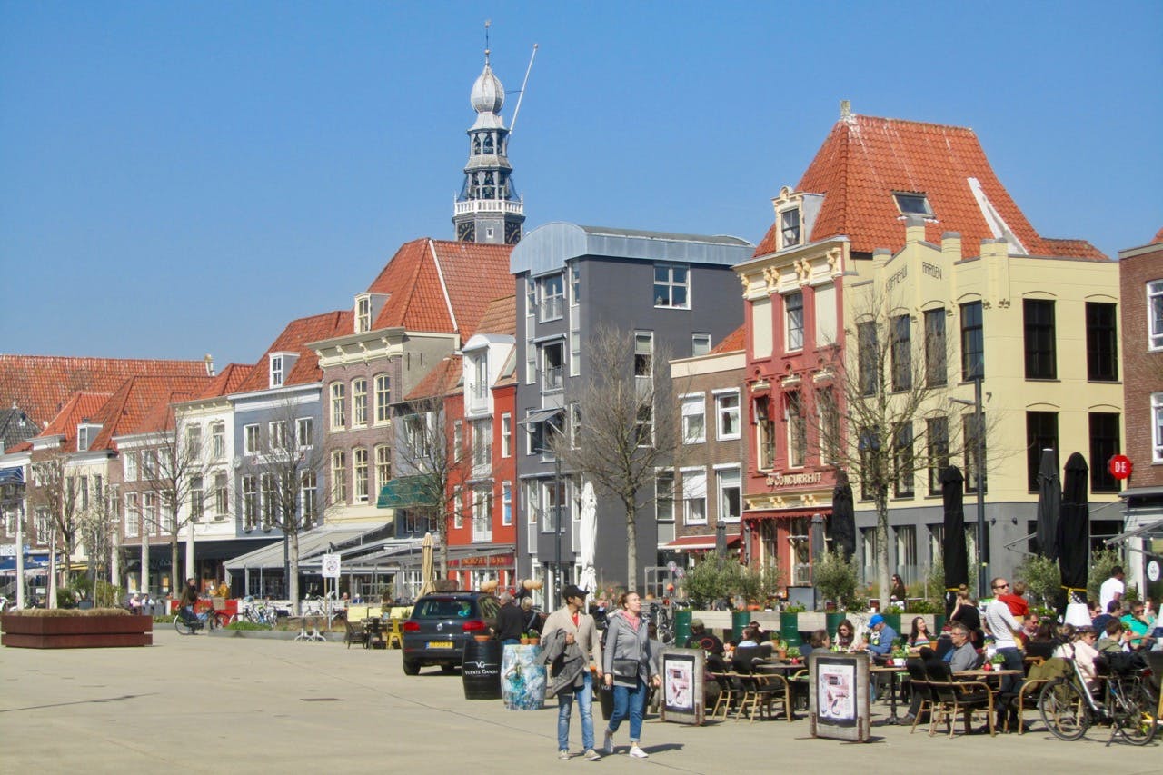 Belamypark tot 1910 haven voor vissersschepen en koopvaart.