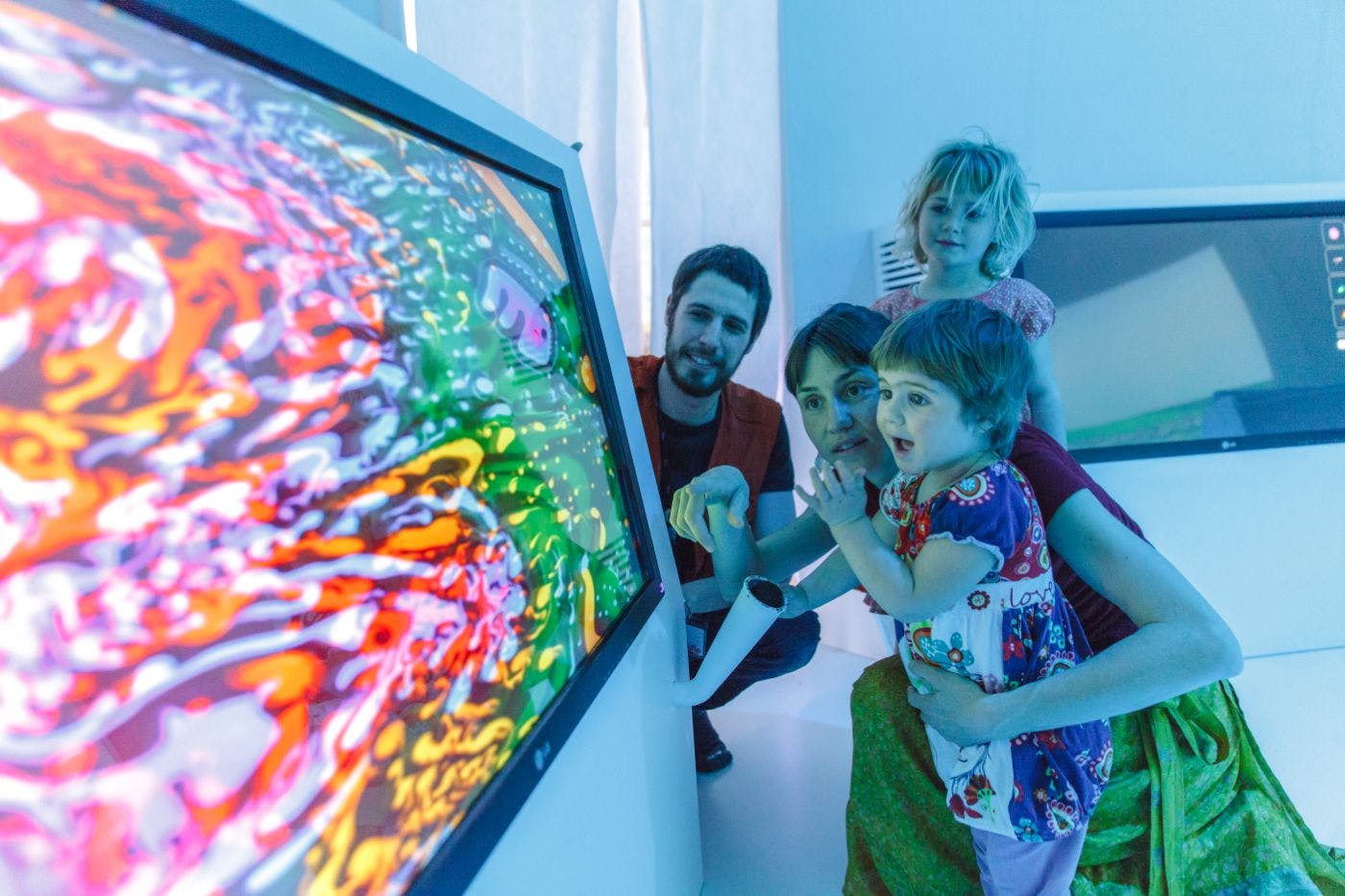 만 0 - 5세 어린이를 위한 맥시 오! 더 스페이스 (Maxi Ooh! the space) 에서 열리는 인터랙티브 전시회