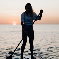 Barcelona: Sunset Paddle Surf in destination
