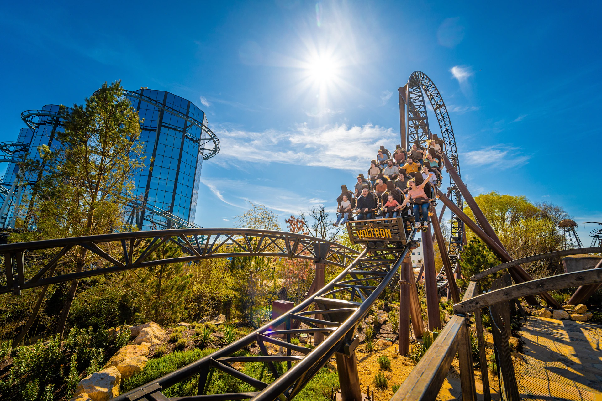 Multi launch coaster Voltron Nevera powered by Rimac