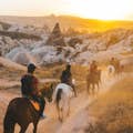 Jazda konna o zachodzie słońca w Kapadocji
