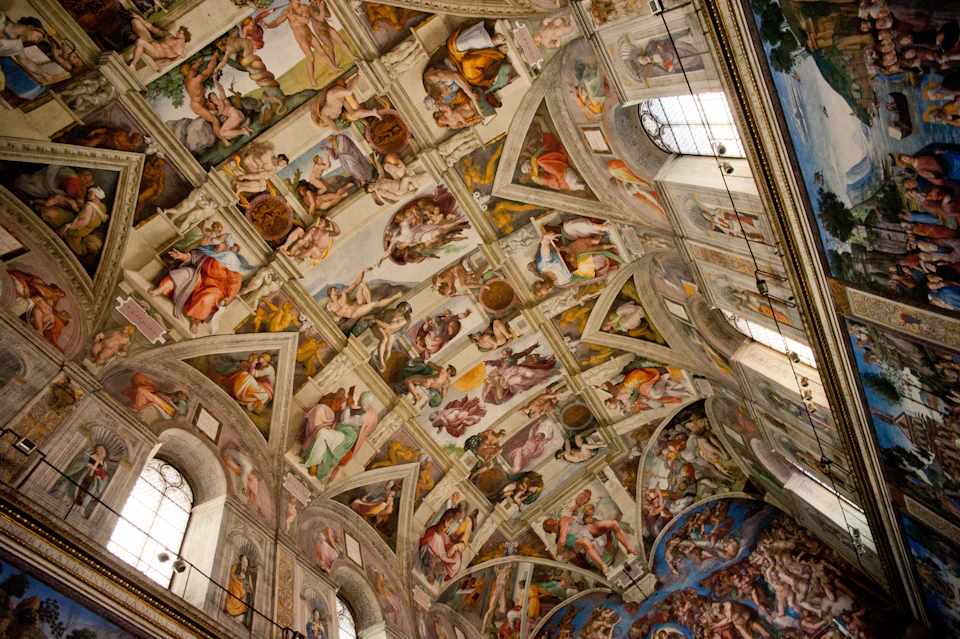 SISTINE CHAPEL - DETAIL OF FRESCOES