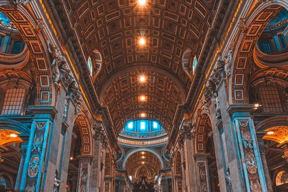 Interior photo of the Basilica