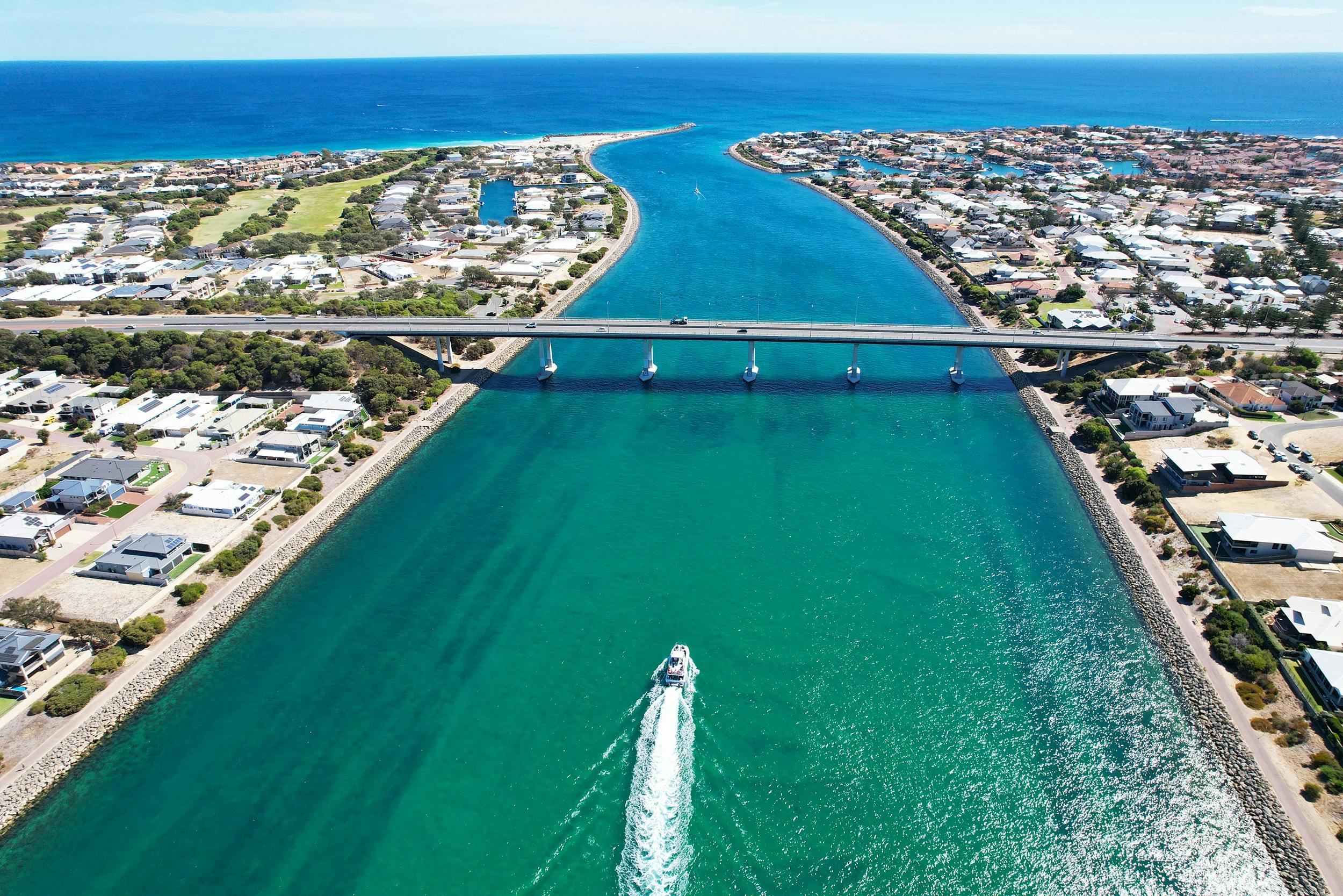 Aerial View - Dawesville Bridge