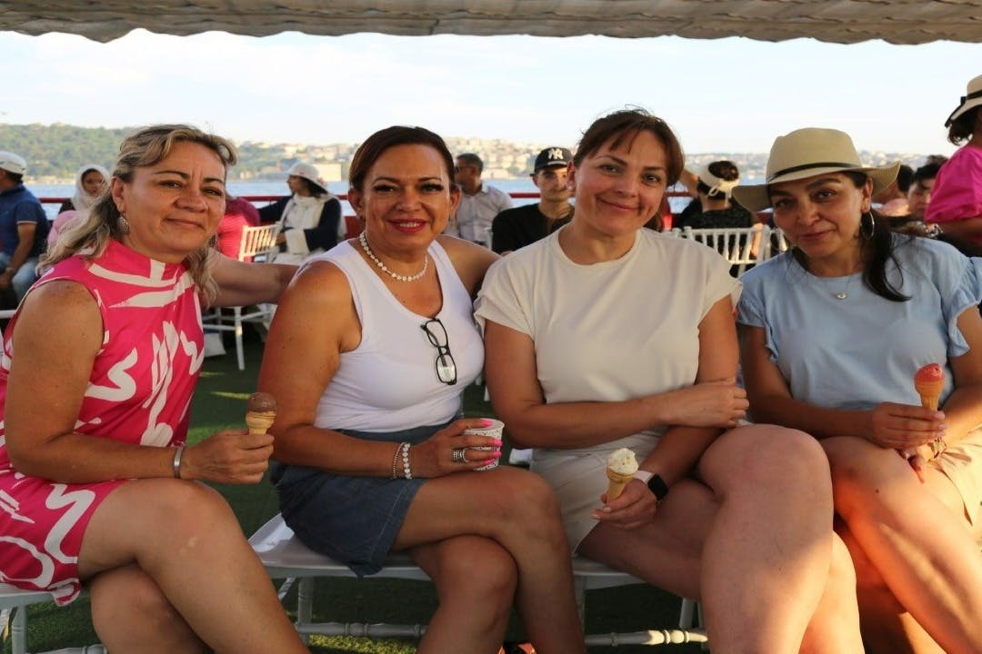 Lovely customers enjoying the tour.