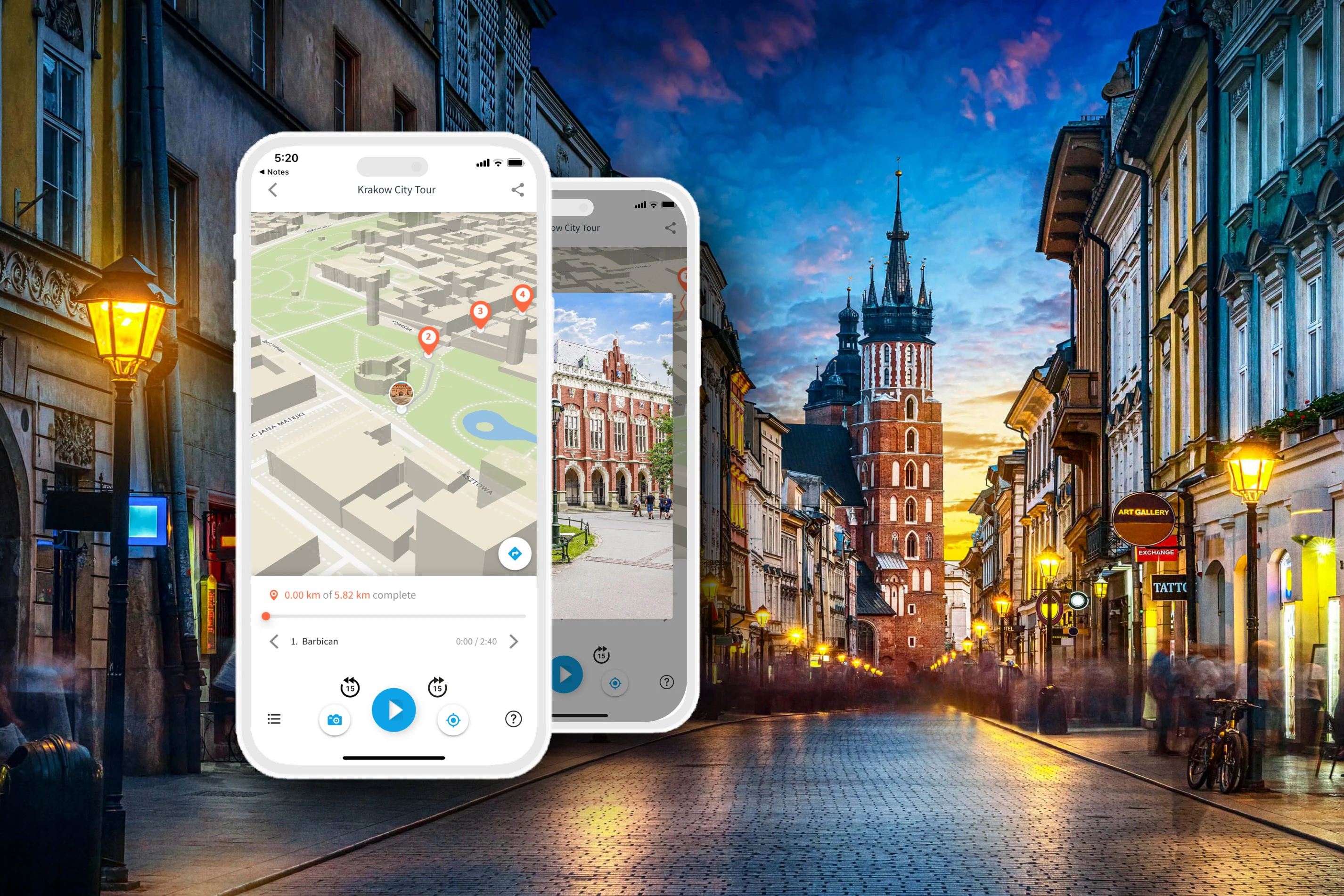 Krakow: Audio Guide App by TouringBee