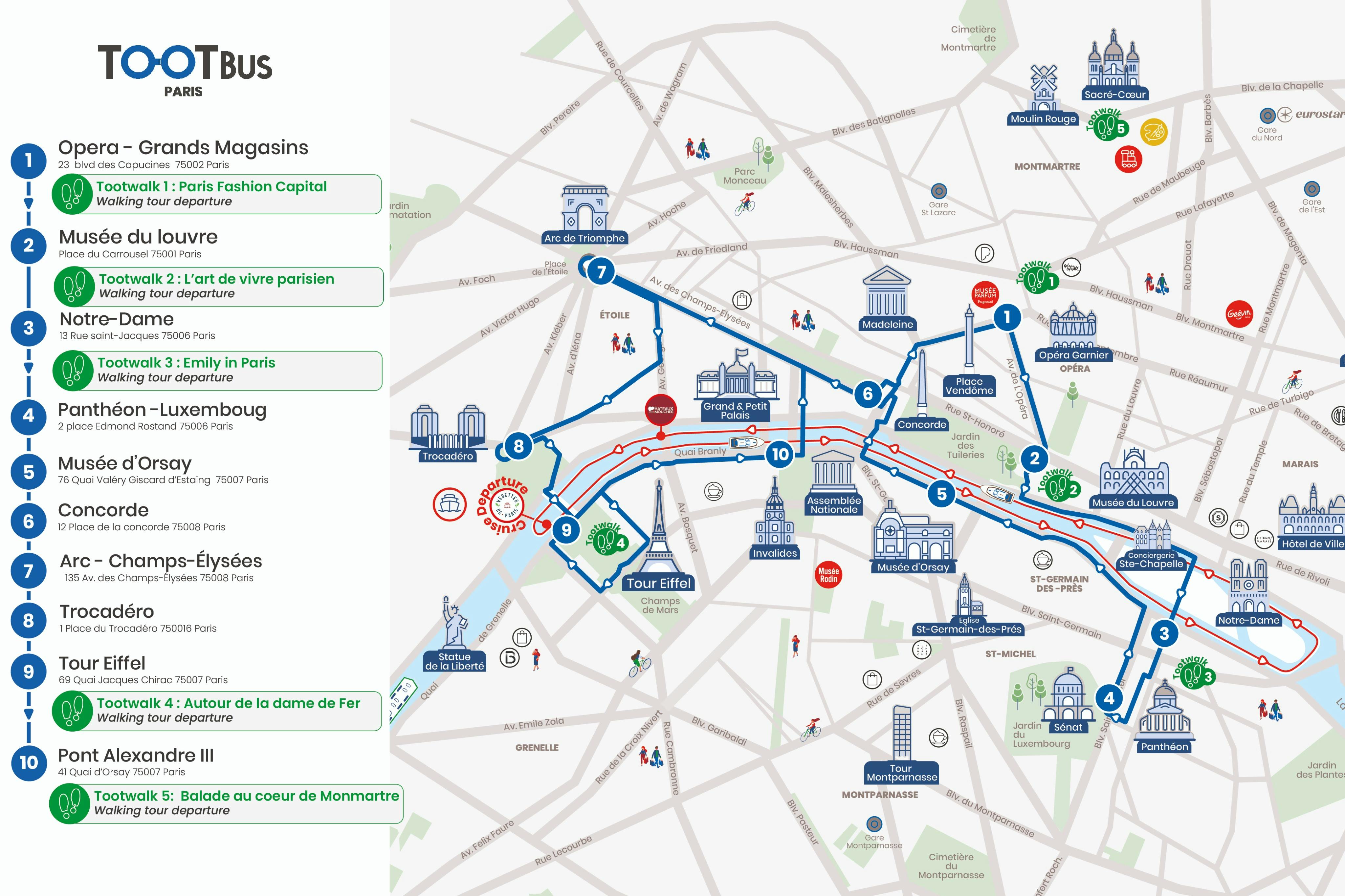 Tootbus Paris: Ekologický autobus naskoč a vyskoč