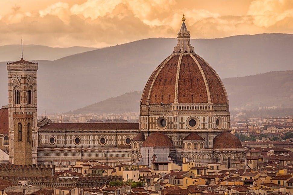 피렌체 도심의 파노라마 전망