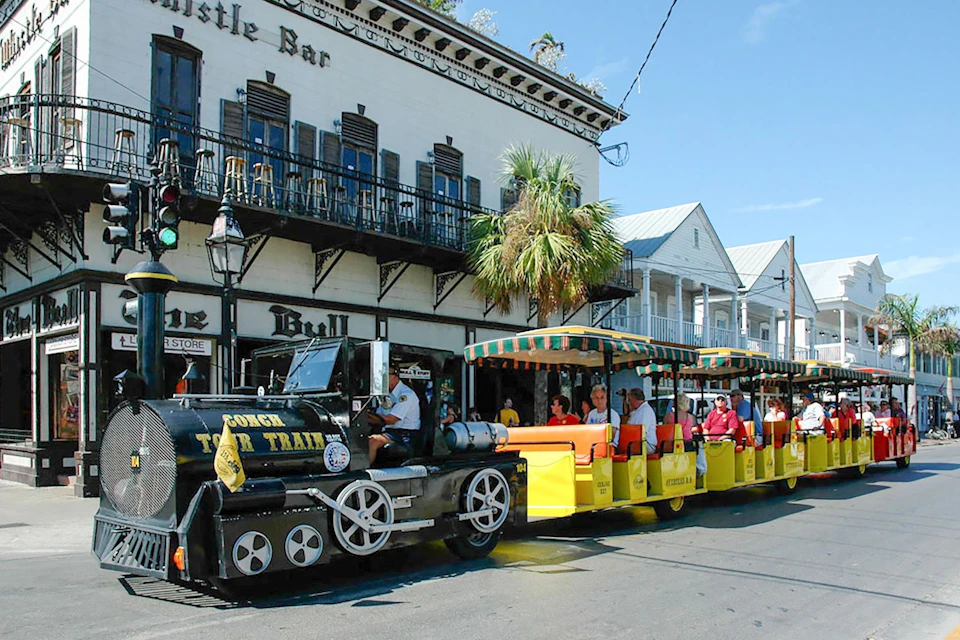 Choose an option to take the Conch Train