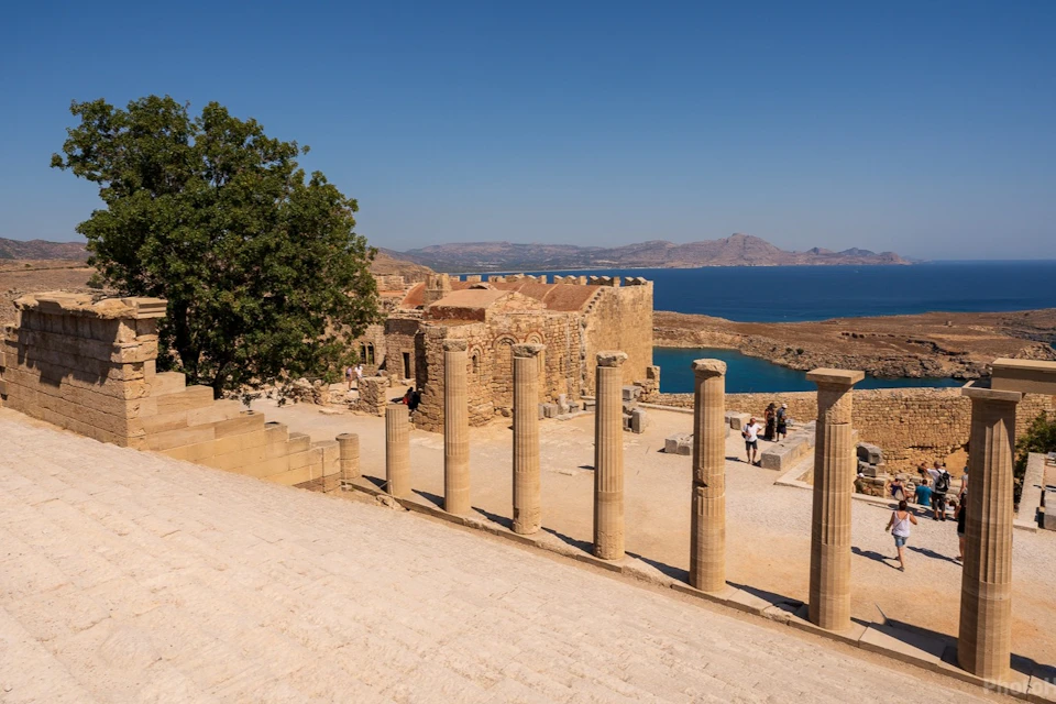 Acropolis of Lindos stairs
