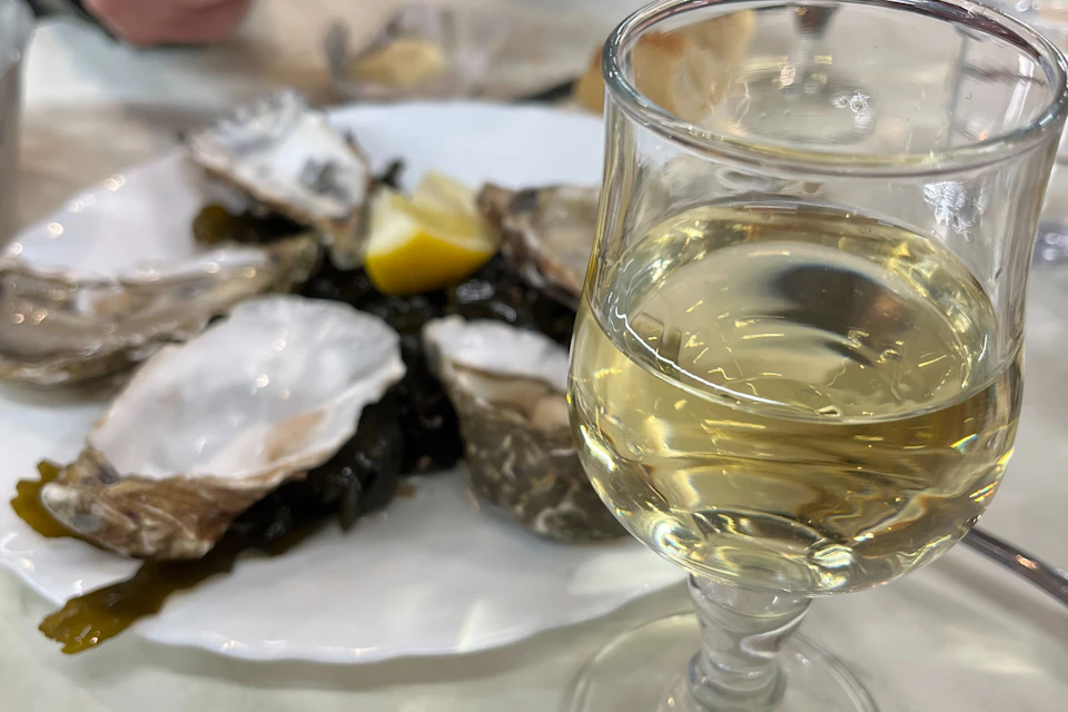 The famous local oysters