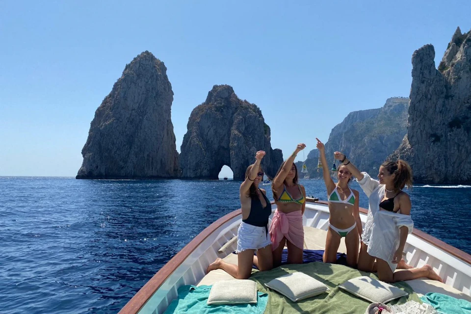 Capri's bells at the foot of the Faraglioni