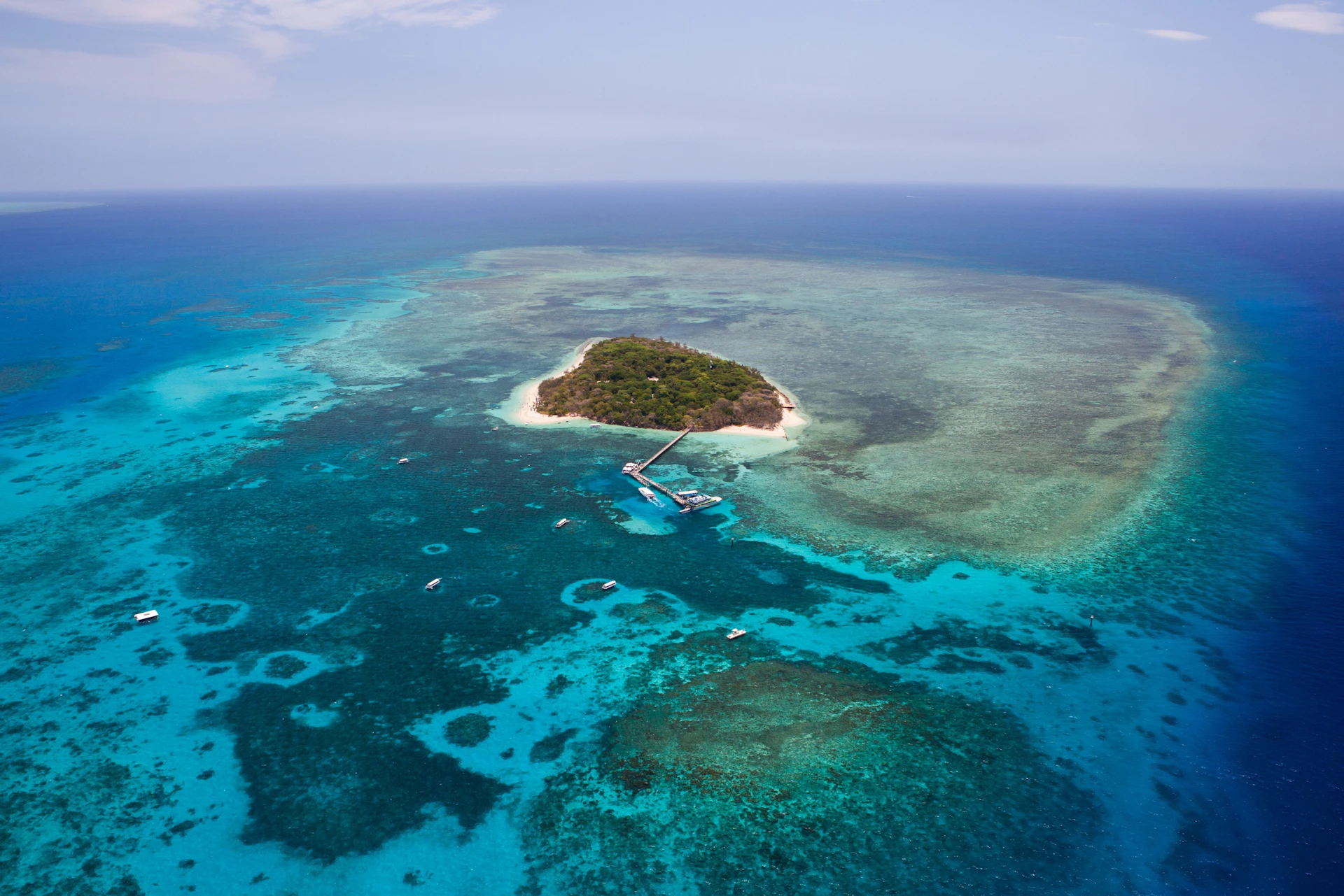 Air view of Green Island