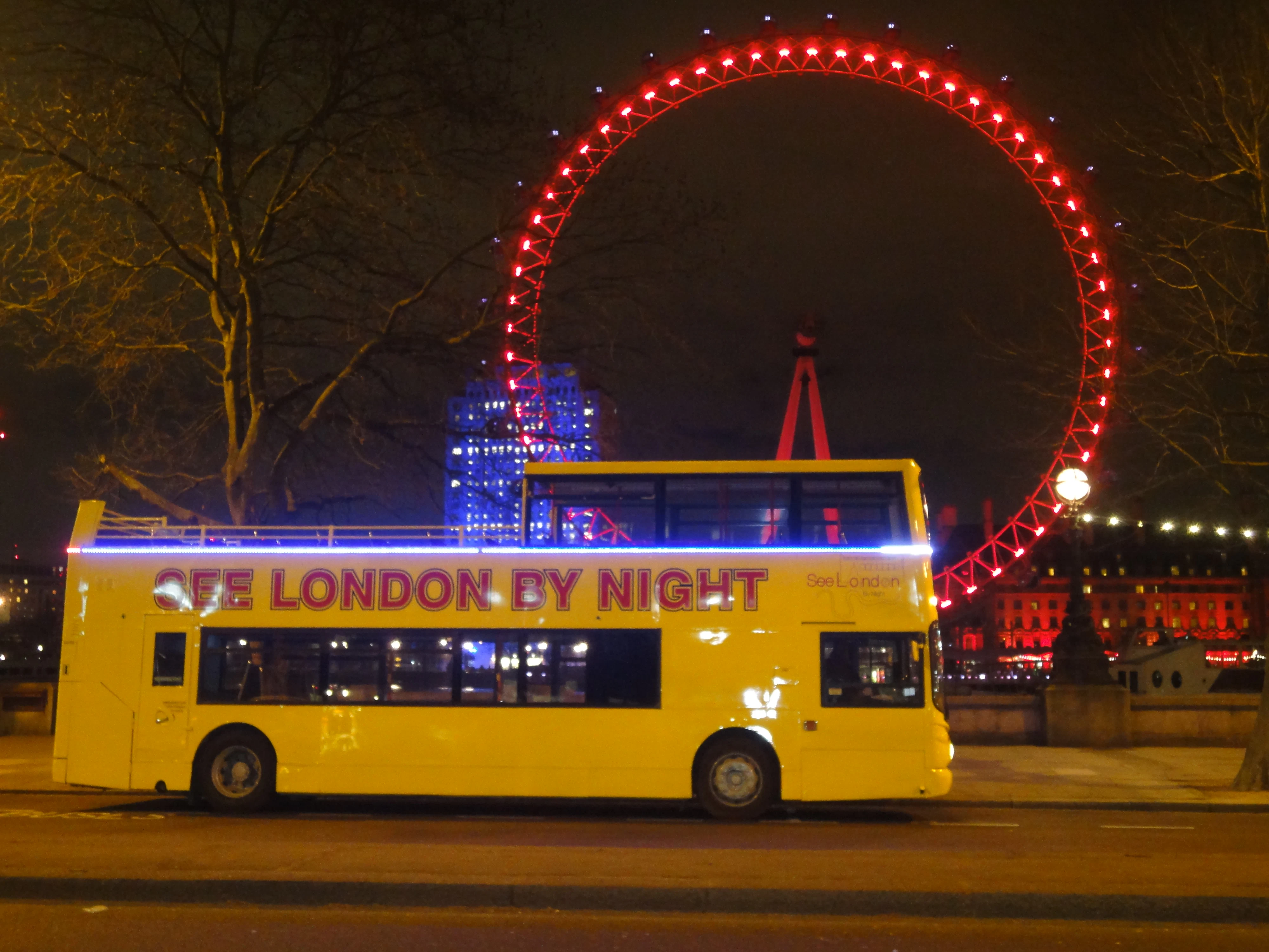 London by Night: Bus Tour with Live Guide