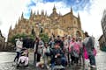 Gruppo davanti alla Cattedrale di Segovia