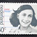 Cartão de selo comemorativo de Anne Frank
