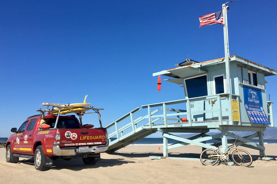 Lifeguard tower in Venice Beach