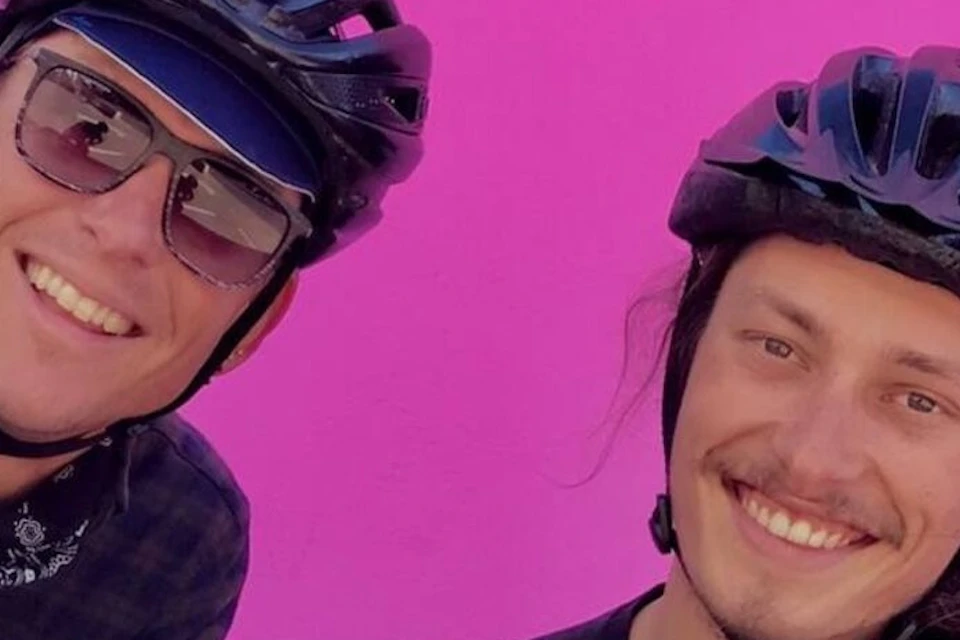 Paul Smith Pink wall is an iconic photo spot on this Beverly Hills bike tour