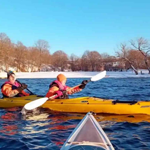 Estocolmo: Excursión invernal en kayak