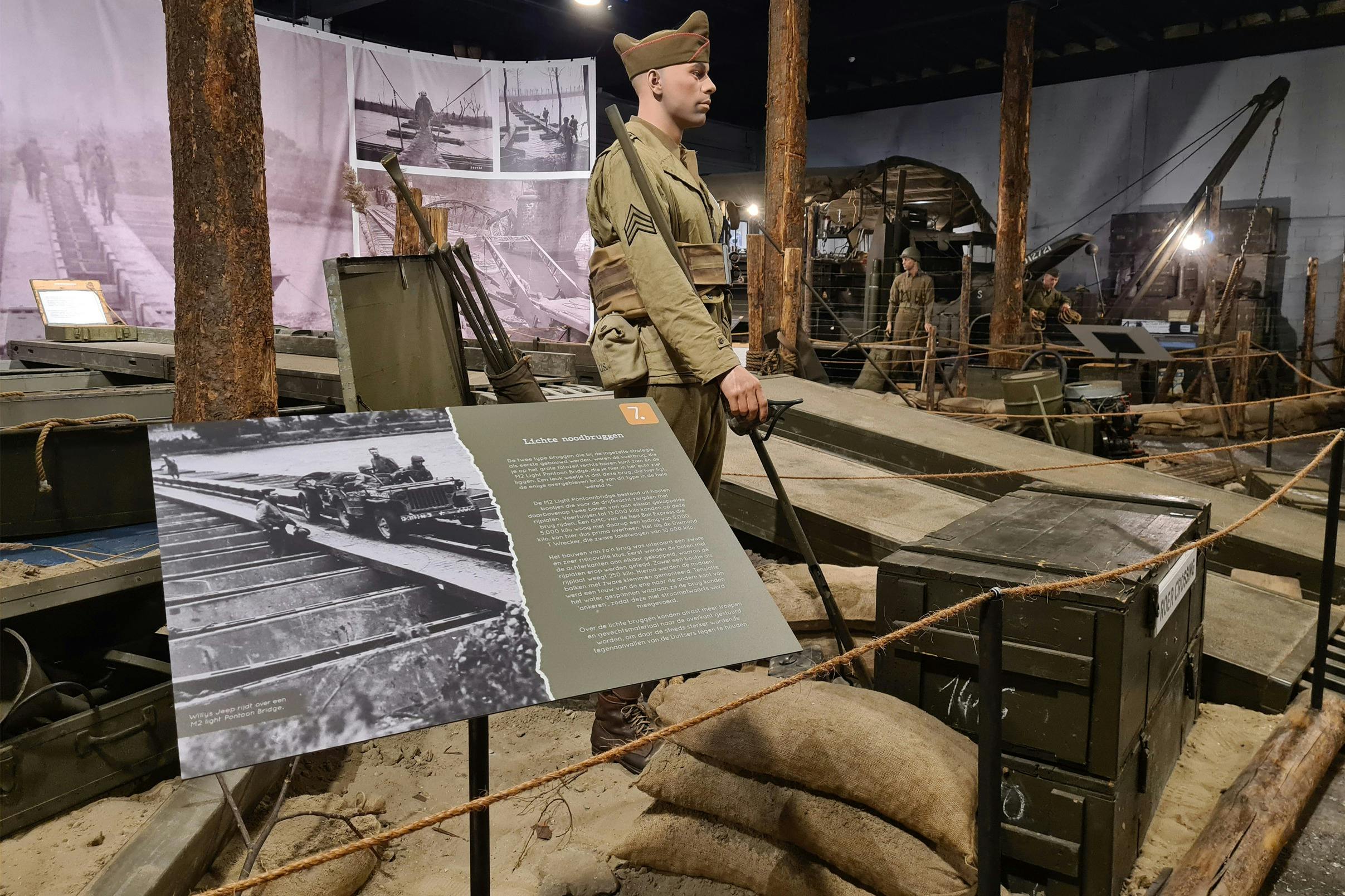 Second World War Museum with American military objects in the Netherlands in War Museum Medemblik