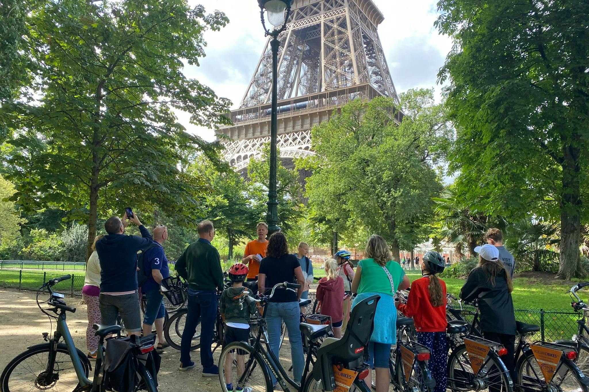 Enjoying a tour with family.