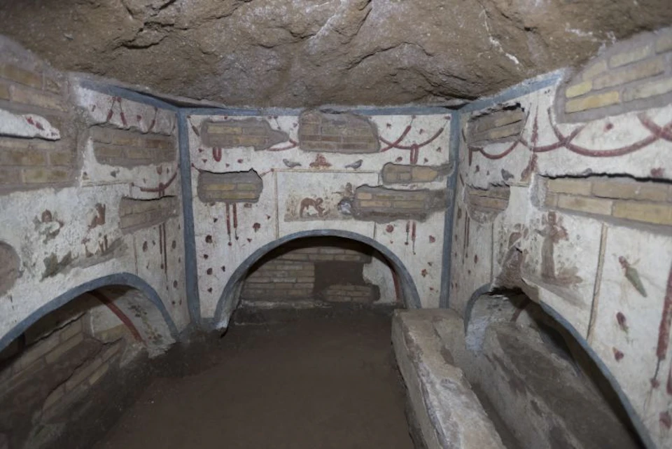 inside catacombs